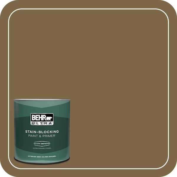 BEHR ULTRA 1 qt. #320F-7 Fig Extra Durable Semi-Gloss Enamel Interior Paint & Primer