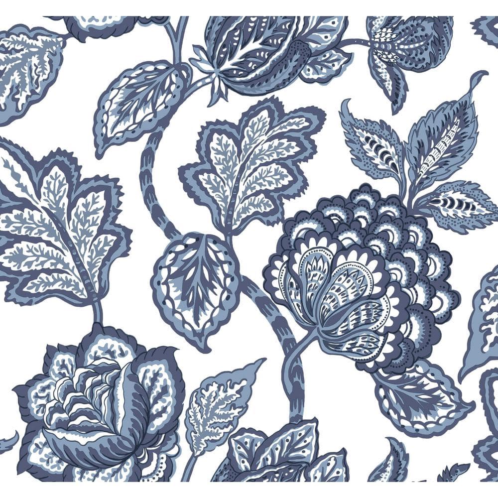 Midsummer Jacobean White/Blue Spray and Stick Roll (Covers 60.75 sq. ft.) price history on PriceWatchPro