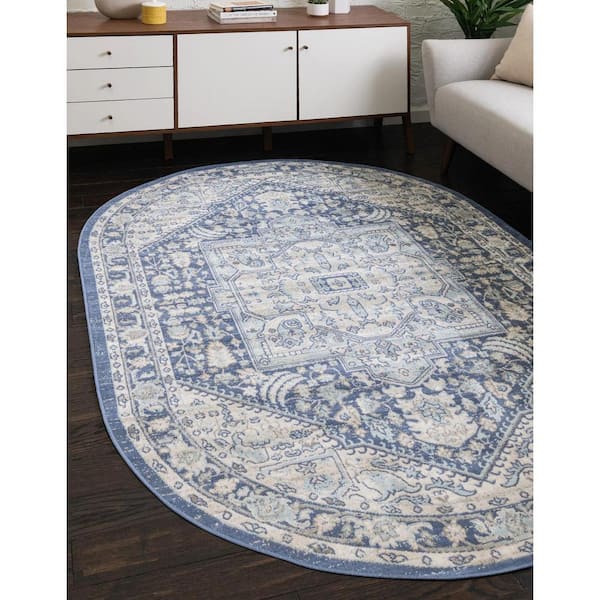 French Blue 3 ft. 3 in. x 5 ft. 3 in. Whitney Milano Area Rug