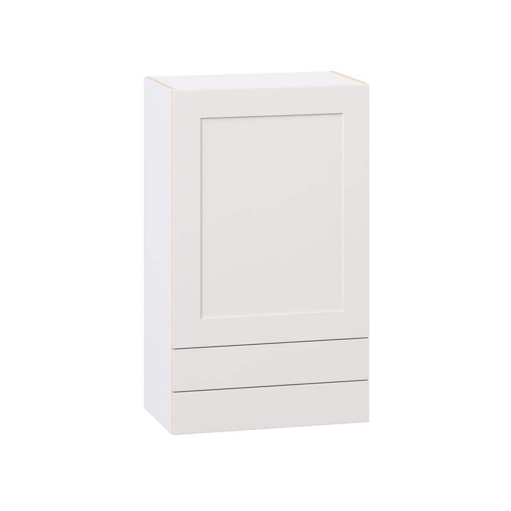 Roseland 24 in. W x 14 in. D x 40 in. H Assembled Shaker Wall Kitchen Cabinet in Warm White with 2 Drawers price history on PriceWatchPro