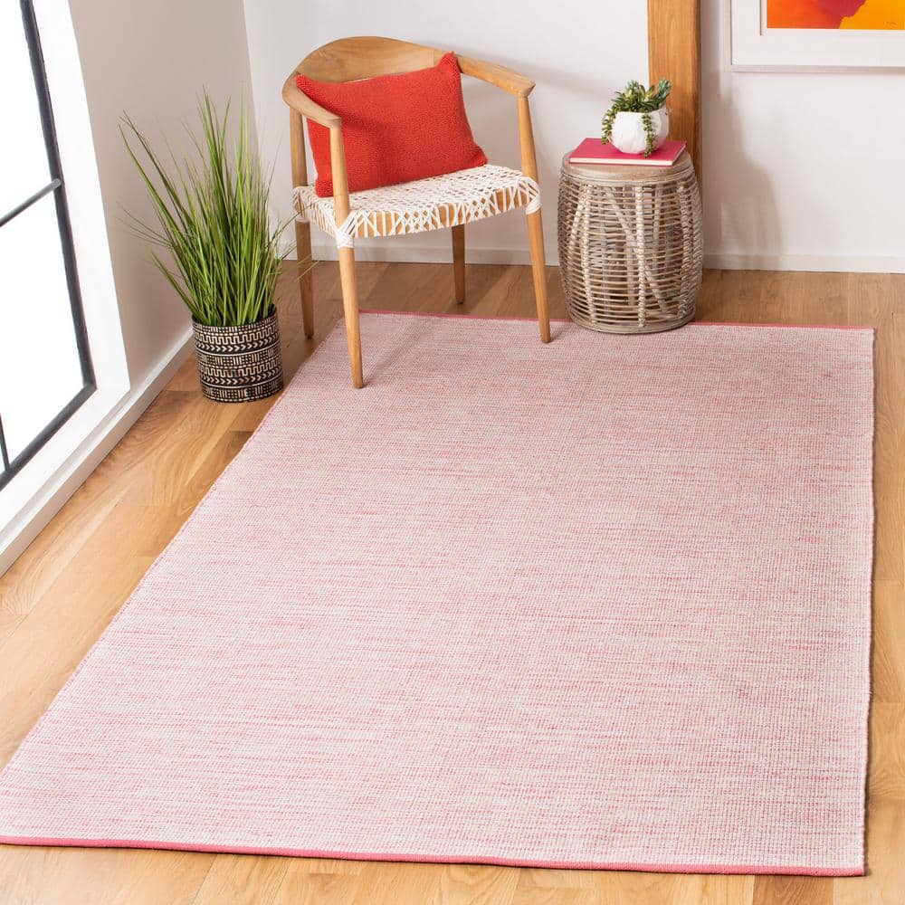 Coastal Blue Handwoven Cotton Flatweave 4' x 6' Rug