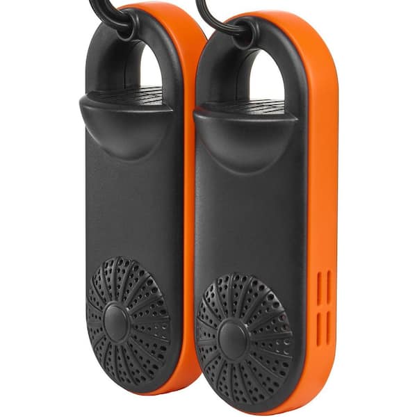 Portable Shoe Dryer Electric Boot Dryer 6-Watt Deodorized Boot Warmers/Dryer with Quick and even drying black and orange
