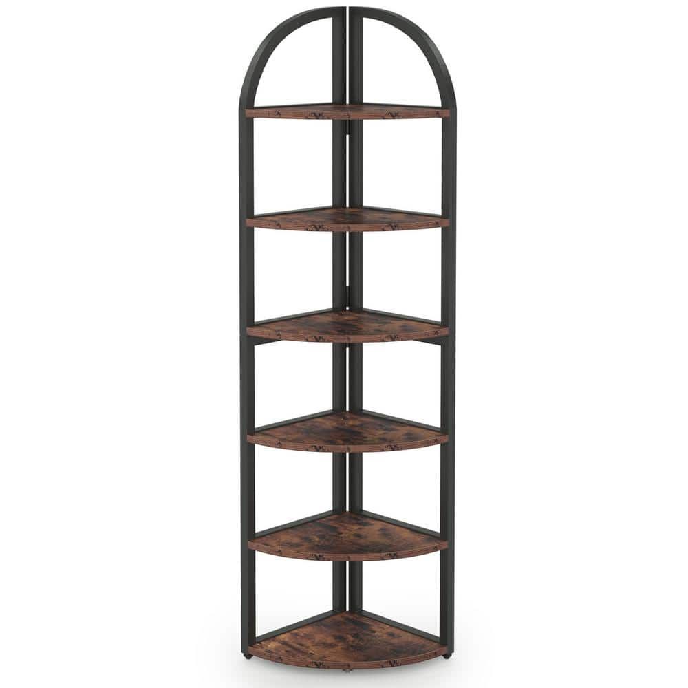 6-Shelf Corner Bookcase – IRONCK