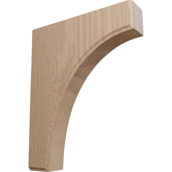 Ekena Millwork 1-3/4 in. x 8 in. x 10 in. Unfinished Wood Mahogany Clarksville Corbel