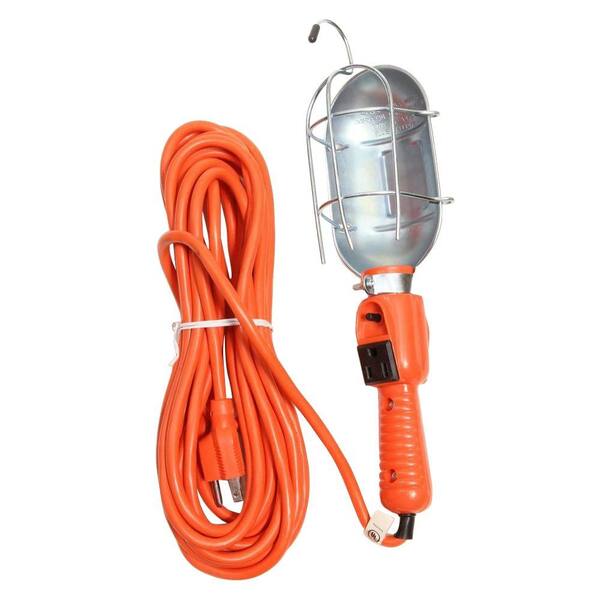 Motor Trend 16 Gauge 3-Wire 50 ft. Red Portable Work Light-DISCONTINUED