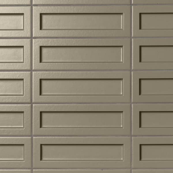 Marlow Green 3.14 in. x 10.62 in. 3D Matte Ceramic Wall Tile (3.25 sq. ft. / Case)