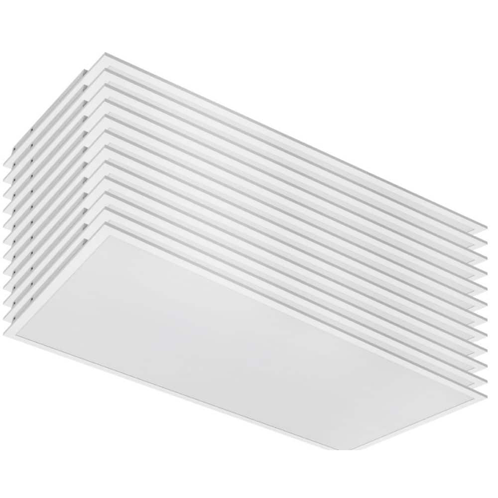 2 ft. x 4 ft. Integrated LED Panel Light, Selectable 3CCT, 3300/3850/4950 Lumens Dimmable, ETL/DLC Certified, 12 Pack price history on PriceWatchPro