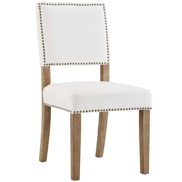 MODWAY Oblige Ivory Wood Dining Chair