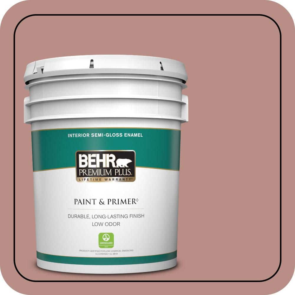 5 gal. #170F-5 Brick Dust Semi-Gloss Enamel Low Odor Interior Paint & Primer price history on PriceWatchPro