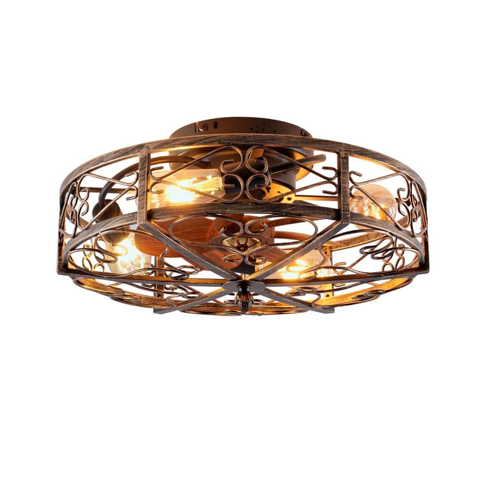 20 in. Bronze Caged Reversible Quiet DC Motor Ceiling Fan with Remote Control Reversible price history on PriceWatchPro