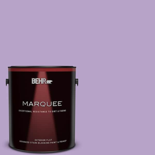 BEHR MARQUEE 1 gal. #650B-4 Violet Fields Flat Exterior Paint & Primer