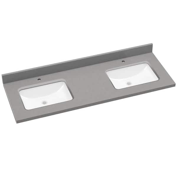 Zeafive 36 in. W x 22 in. D Engineered Stone Marble White Zeafive 36 in. W x 22 in. D Engineered Stone Marble White