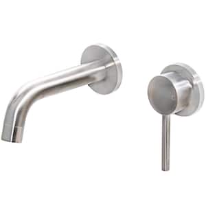 PATZ Single Handle Wall Mounted Faucet in Brushed Nickel