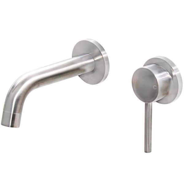 Novatto PATZ Single Handle Wall Mounted Faucet in Brushed Nickel