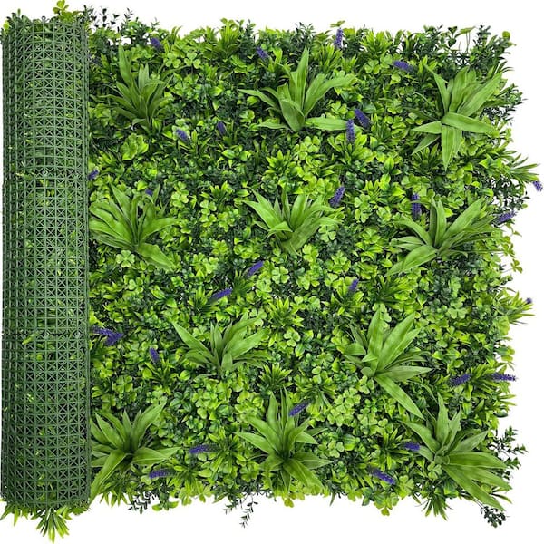 Oyezvary 40 in. Plastic Faux Plant Panels UV-Resistant Ivy Vine Leaf Hedge Privacy Fence for Indoor Outdoor Wall Decor