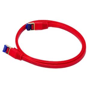 3 ft. CAT 7 Flat High-Speed Ethernet Cable - Red