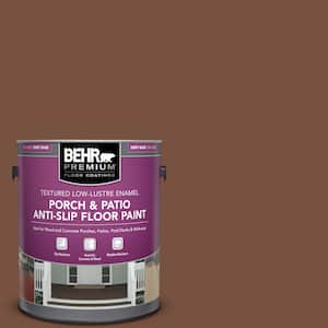 1 gal. #240F-7 Root Beer Textured Low-Lustre Enamel Interior/Exterior Porch and Patio Anti-Slip Floor Paint