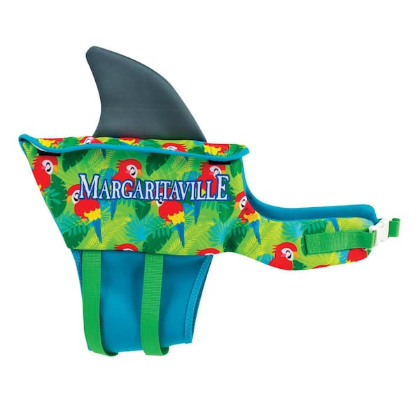 Margaritaville Green Large Dog Life Vest Swim Gear
