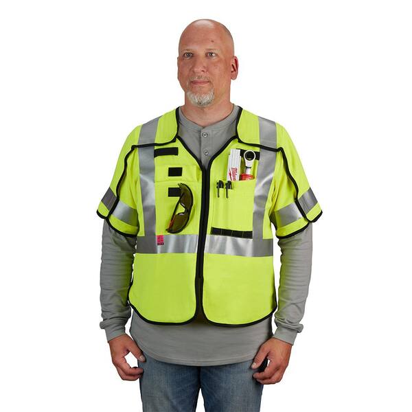 Milwaukee Arc-Rated/Flame-Resistant Large/X-Large Yellow Woven
