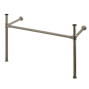 Imperial Stainless Steel Console Table Legs in Brushed Nickel