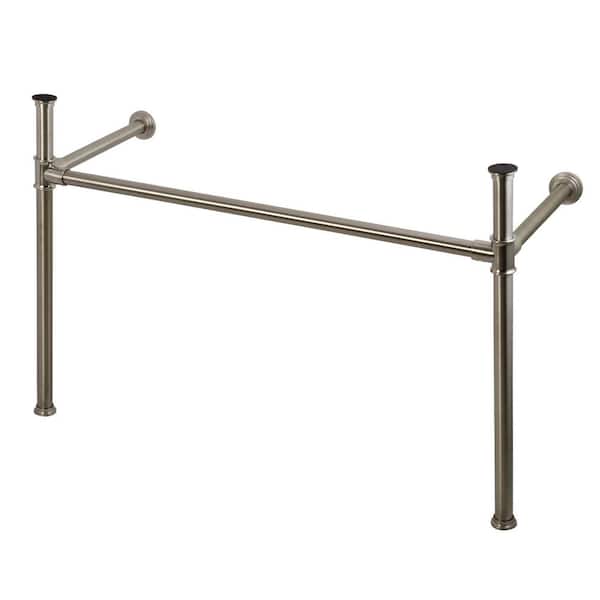 Kingston Brass Imperial Stainless Steel Console Table Legs in Brushed Nickel