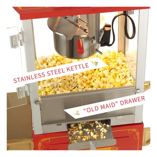 Nostalgia 390-Watts 2.5 oz. Black Kettle Popcorn Maker KPM220BK - The Home  Depot