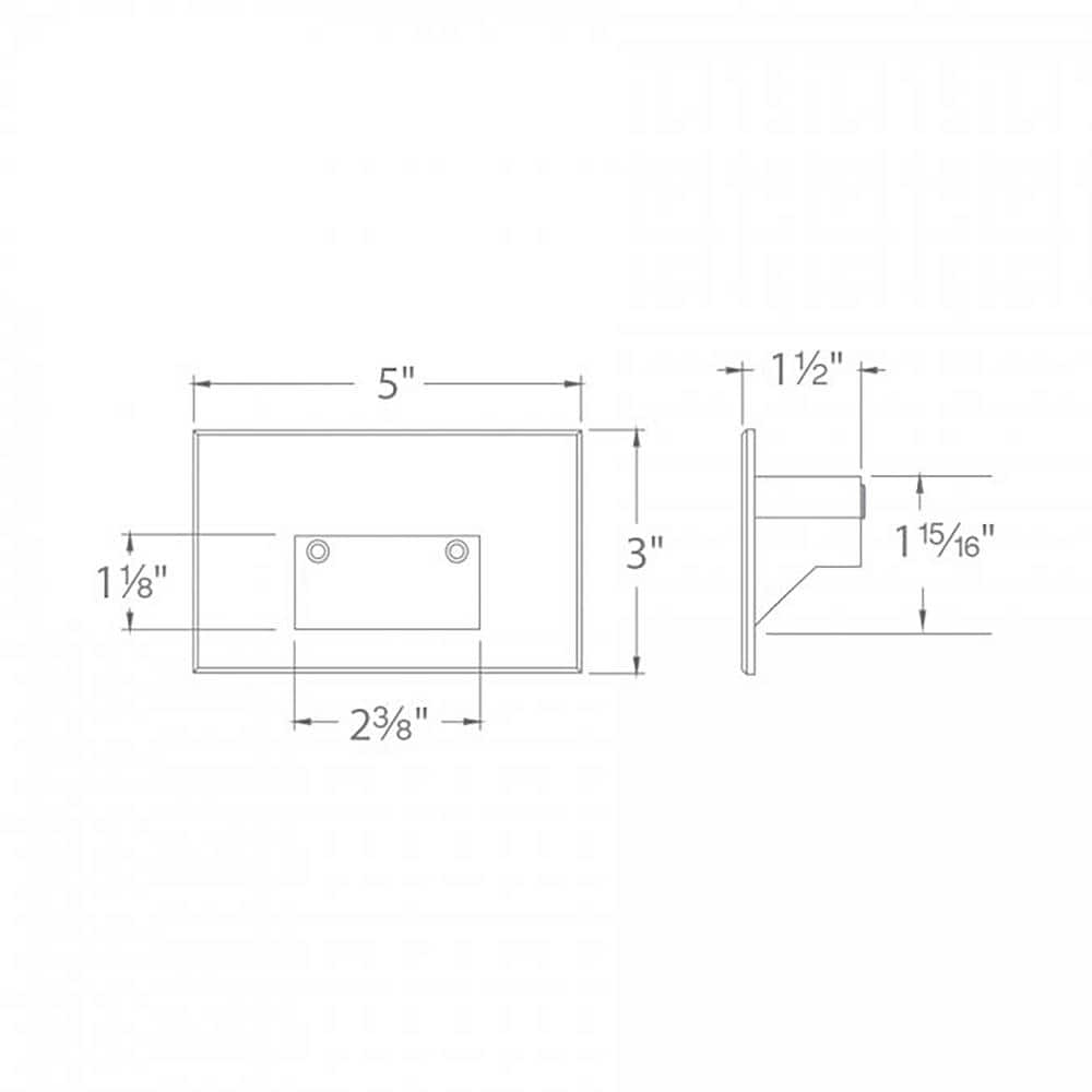 Sleek Black K-Alloy Aluminum Dimmable LED Step and Wall Light