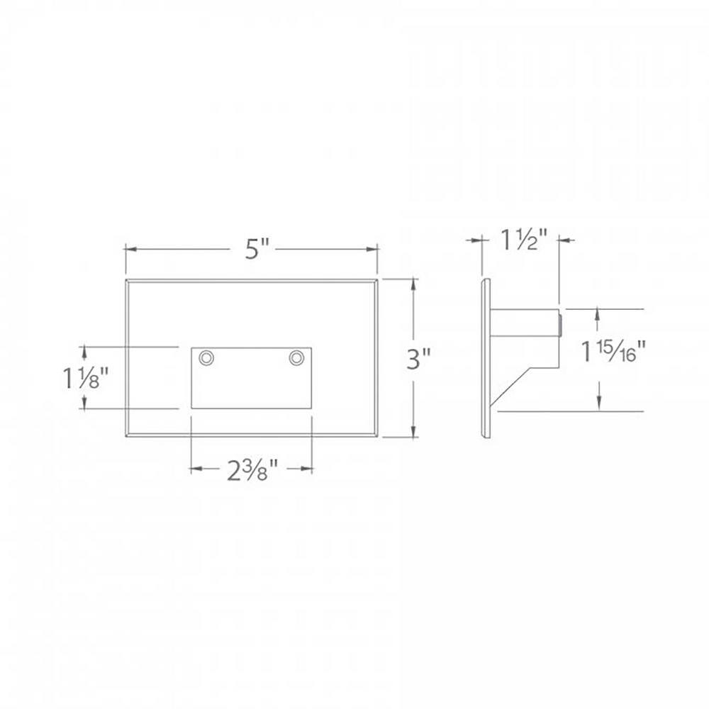 Bronzed Brass 5" Dimmable LED Step and Wall Light