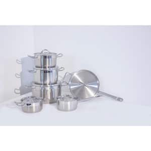 Essentials Hotel 12-Piece Stainless Steel Cookware Set