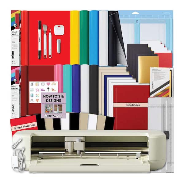 Explore 5 Smart Cutting Machine Ultimate Sampler Bundle with Rainbow Vinyl, Iron-On, Cardstock, Mats and Tools
