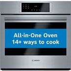 800 Series 30 in. Built-In Smart Single Electric Wall Oven with European Convection and Self-Cleaning in Stainless Steel
