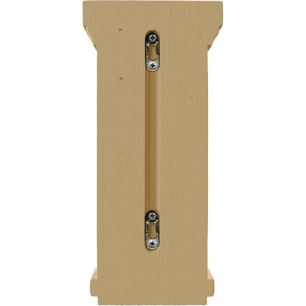 14" Alder Wood Traditional Recessed Corbel