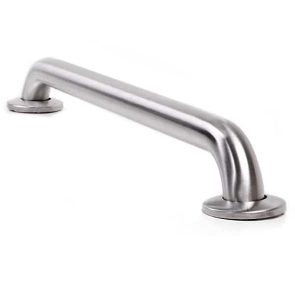 ARISTA 48 in. x 1-1/2 in. Concealed Screw Grab Bar in Brushed Stainless Steel
