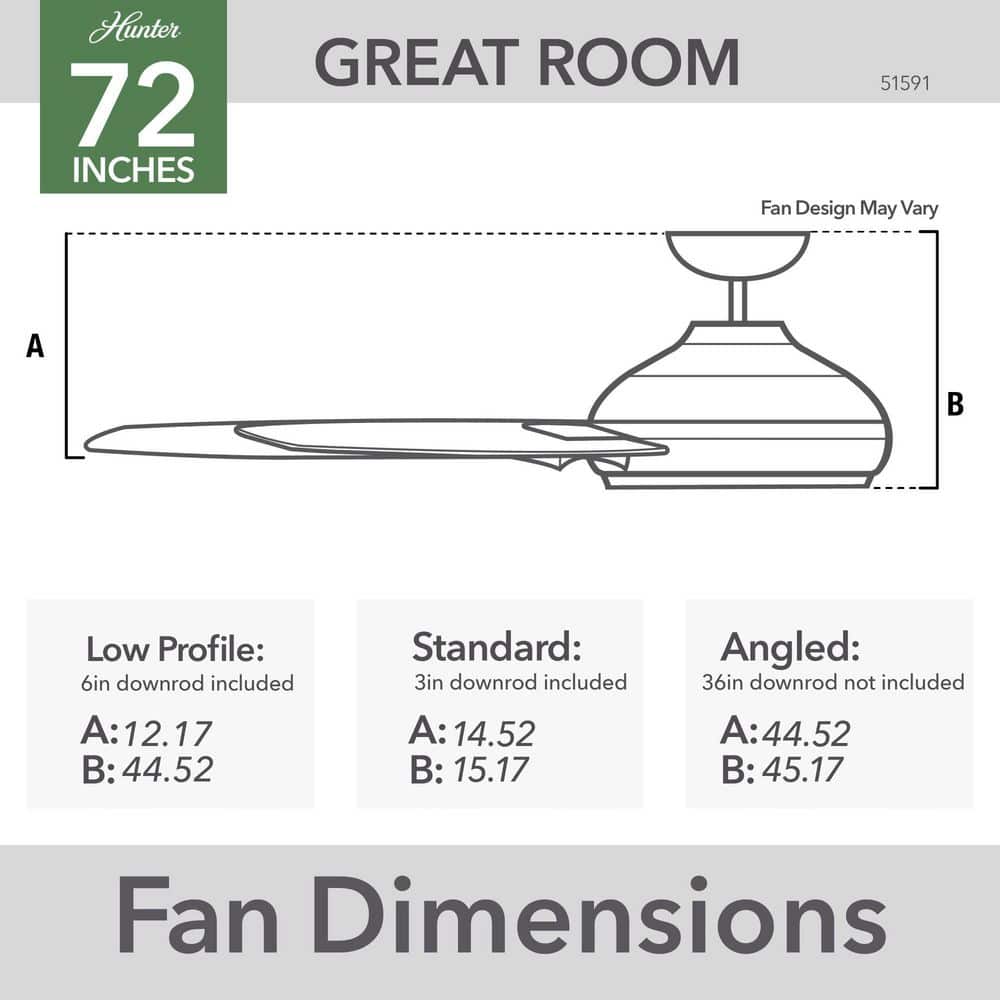 Downtown 72" Matte Silver 7-Blade Ceiling Fan with Remote