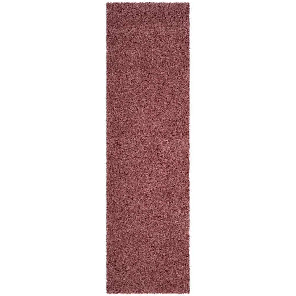 California Shag Rose 2 ft. x 7 ft. Solid Runner Rug price history on PriceWatchPro