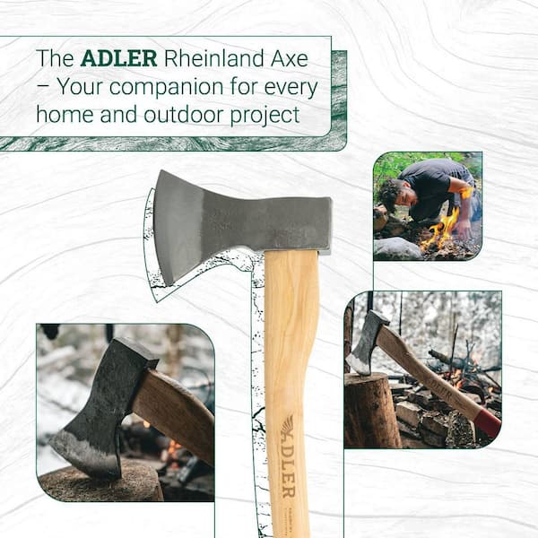 ADLER 27.5 in. Hickory Handle Rheinland Axe 101.0H125B211 - The