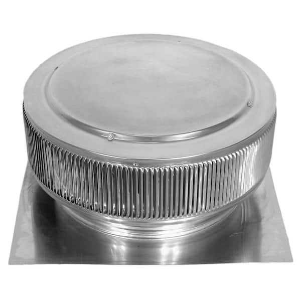 Active Ventilation Aura Vent 144 NFA 14 in. Mill Finish Aluminum Roof Turbine Alternative Static Roof Vent with Louver Design