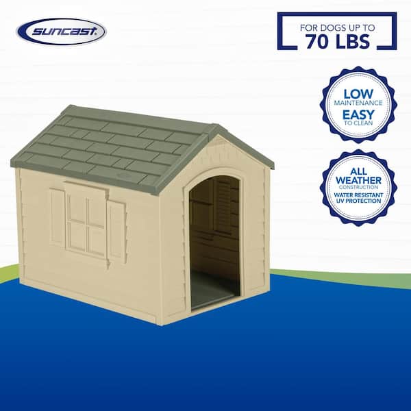XXL Dog Kennel House X-Large Insulated Big Shelter Outdoor Pet Cabin 100 lbs 