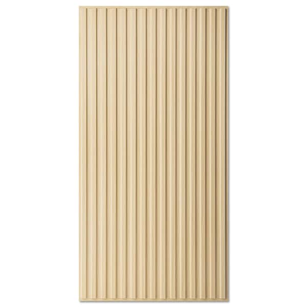 Art3dwallpanels Slat Design Oak 2 Ft. X 4 Ft. Decorative PVC Drop ...