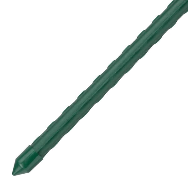 5 ft. Plastic Garden Plant Stake, Standard Duty Green Support Stake for Trees and Vegetables