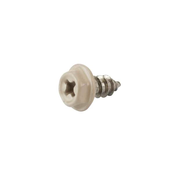 #8 x 1/2 in. Phillips Hex Head Metal Screw Stainless Steel Sheet (25-Pack)