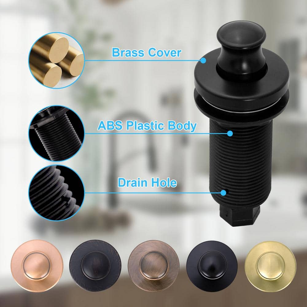 Brass Dual Outlet Garbage Disposal Air Switch Kit