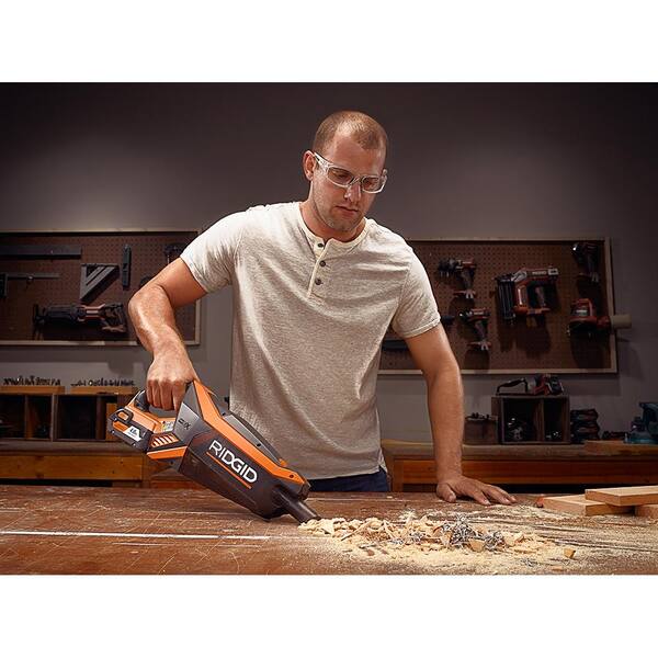 RIDGID - 18V GEN5X Brushless Cordless Vacuum (Tool Only) with Floor Nozzle, Crevice Nozzle and 2 ft. Extension Tube