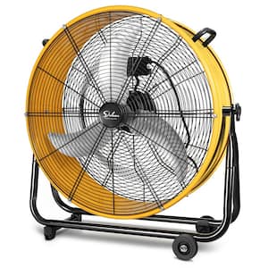 30 in., 115V 60Hz, 200 Watt, 3-Speed Heavy Duty Metal Industrial Drum Fan