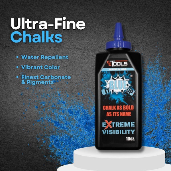 CE TOOLS Chalk Reel 10oz. Blue It Up Premium Hydrophobic Water
