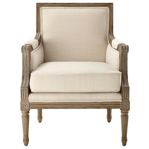 Home Decorators Collection Miria Carre Natural Upholstered Accent Chair