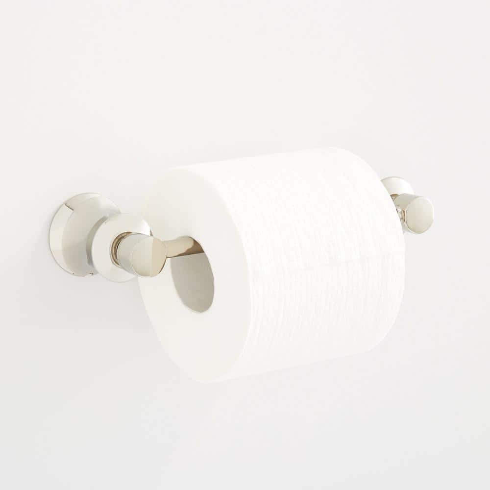 Polished Nickel Wall Mounted Pivoting Paper Holder