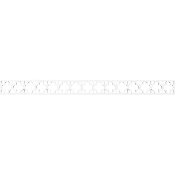 Ekena Millwork Woodall Fretwork 0.375 in. D x 46.375 in. W x 4 in. L PVC Panel Molding