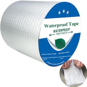 4 in. x 16 ft. Butyl Seal Tape, Waterproof Butyl Duct Strip for RV Repair, Window, Boat and Pipe Sealing, Silver