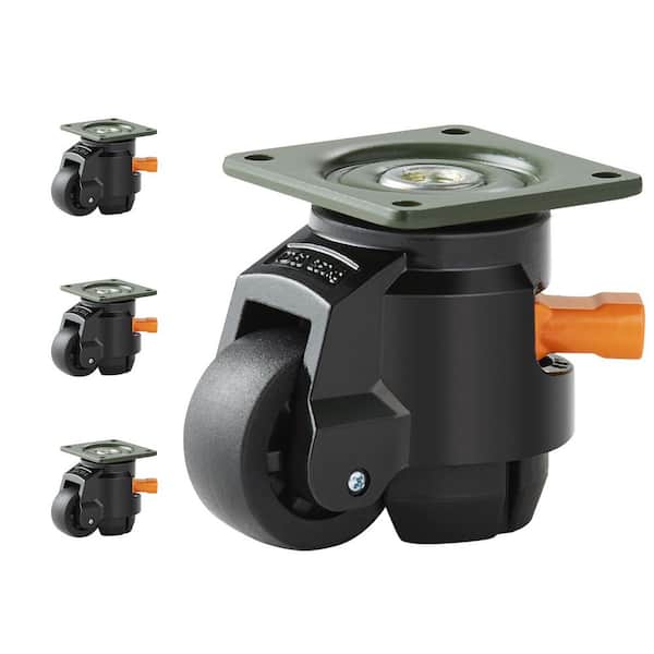 Casters, 4-Pack Heavy Duty 360° Swivel Caster Wheels Hold up to 1100 lbs. Load, 2 in. Caster Diameter 2025 Update
